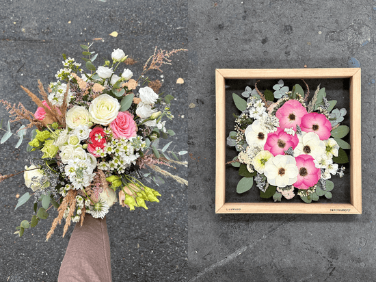 svatební kytice obraz