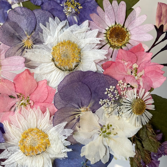 Trojbarevná symfonie květinek