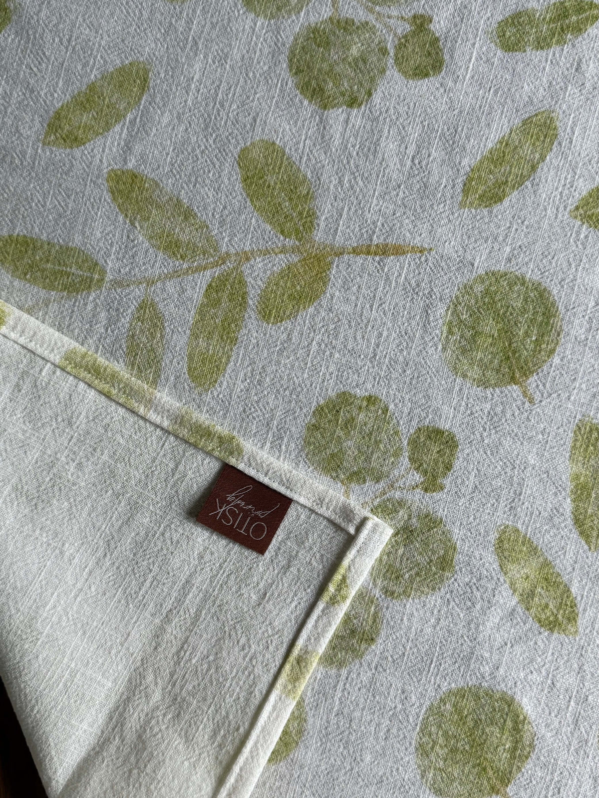 Lněná utěrka Roztroušený léčivý eucalyptus