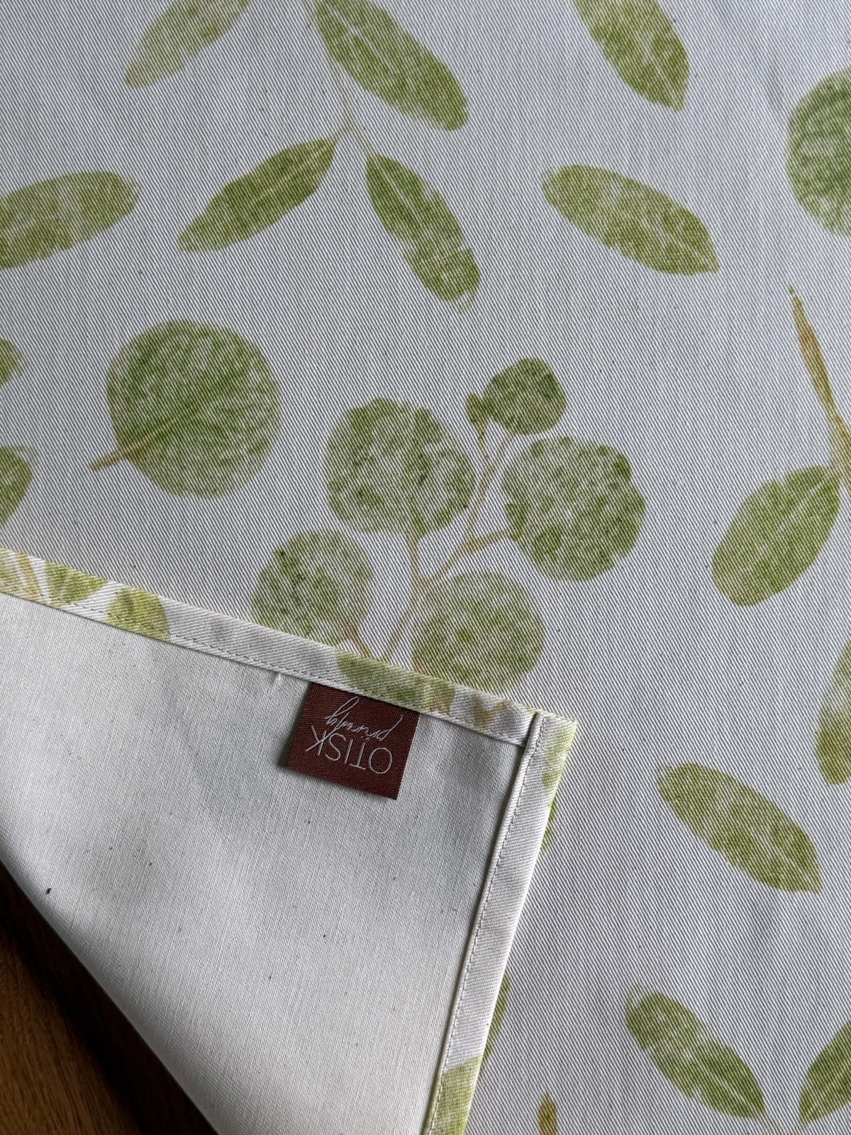 Bavlněná utěrka Roztroušený léčivý eucalyptus