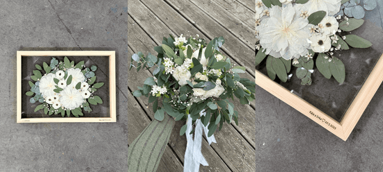 LissWood obrazy ze svatební kytice