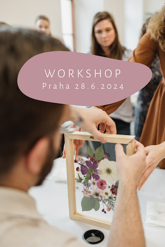 Květinový workshop tvorba obrazu - PRAHA 28.6.2024