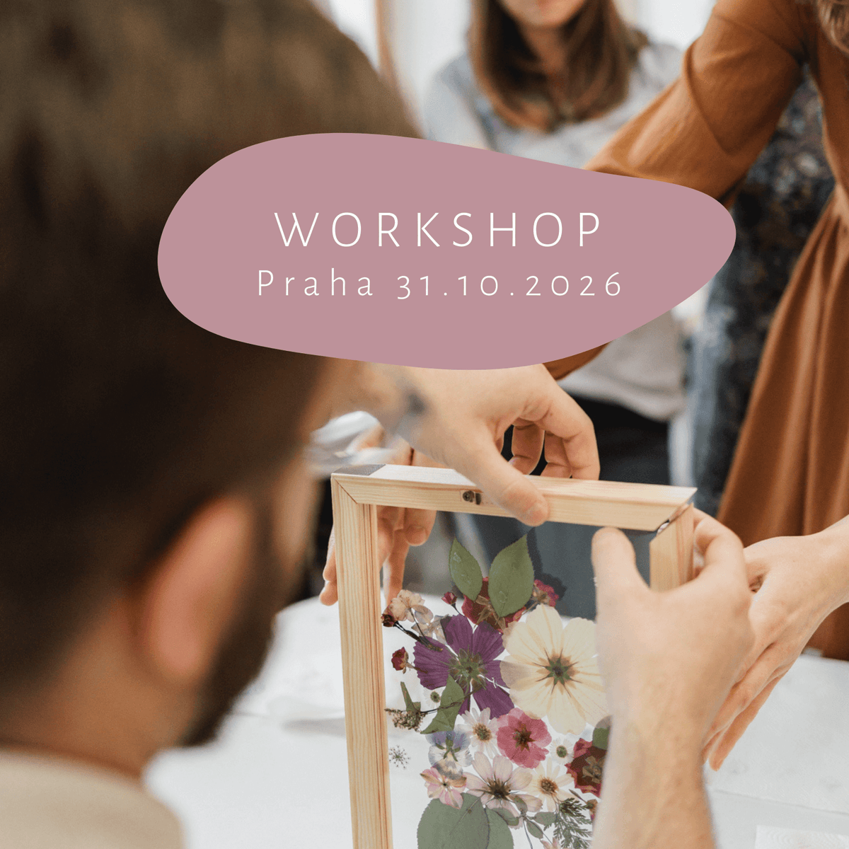 Květinový workshop tvorba obrazu - PRAHA 31.10.2026
