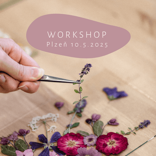 Květinový workshop tvorba obrazu - PLZEŇ 10.5.2025